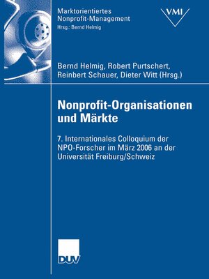 cover image of Nonprofit-Organisationen und Märkte